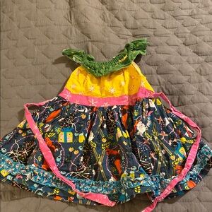 Matilda Jane Yellow and Green Dance Top